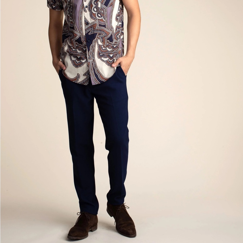 Mr.Turk Clyde Slim Trouser in Indigo - NWT